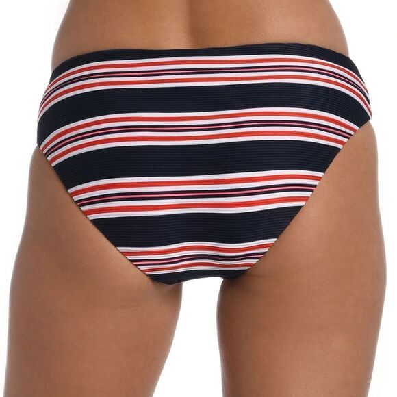 La Blanca Sailor Stripe Over-The-Shoulder Lace-Up Tankini set - Picture 3 of 6